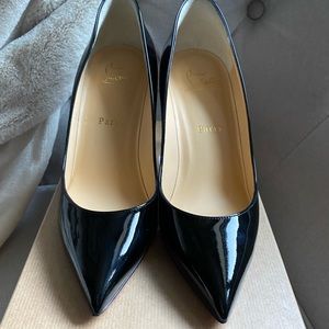 Christian Louboutin Pigalle black patent calf 85 mm 38.5